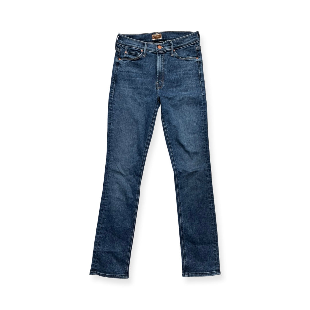 Jeans Straight By Mother In Blue Denim, Size:2