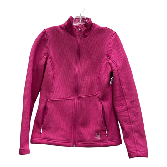 Athletic Jacket By Spyder In Pink, Size:M