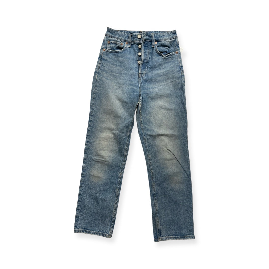 Jeans Straight By Gap In Blue Denim, Size:4