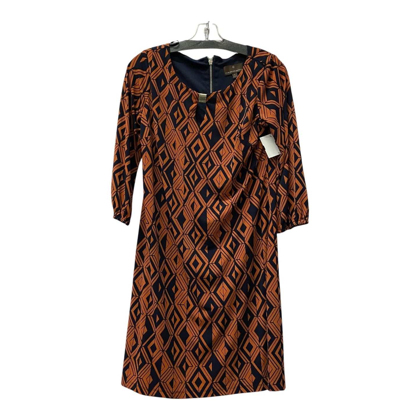 Dress Work By Fenn Wright Manson In Blue & Orange, Size:S