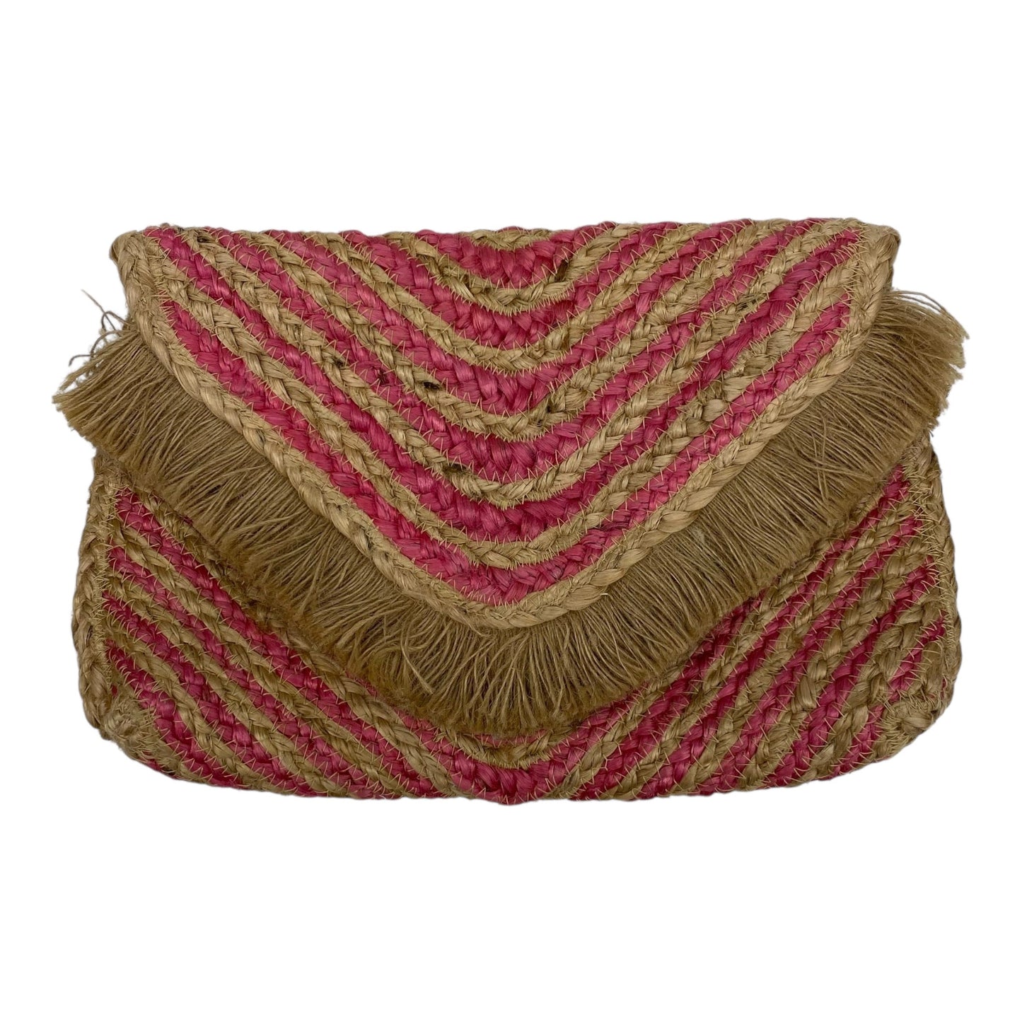 Clutch By Shiraleah In Pink & Tan, Size:Medium
