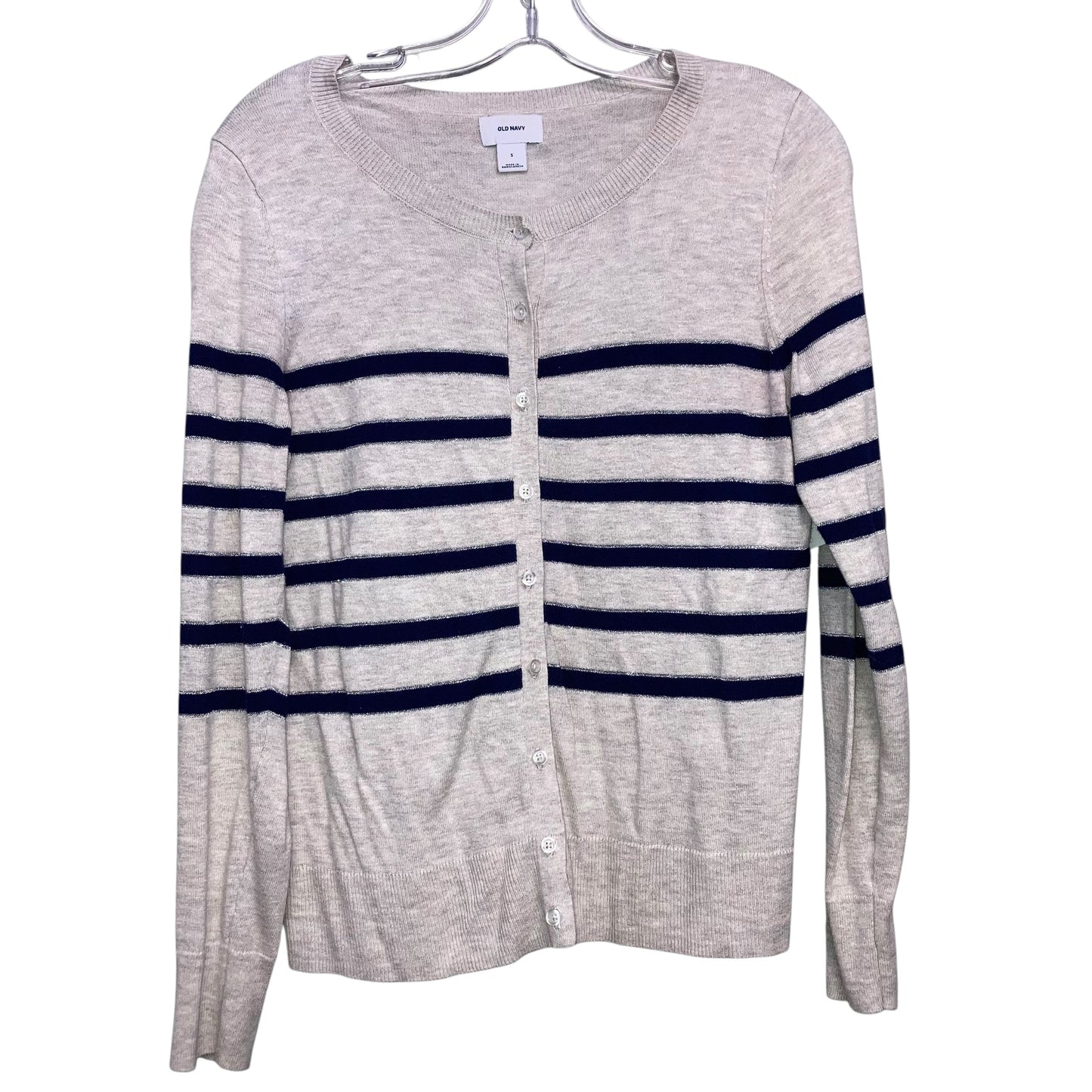 Sweater Cardigan By Old Navy In Striped Pattern, Size:S