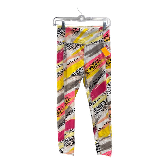 Athletic Leggings By Calvin Klein In Yellow, Size:S