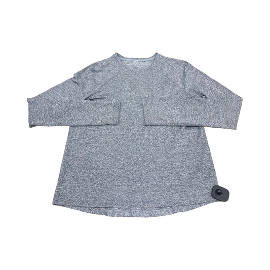 Athletic Top Ls Crewneck By Lululemon In Grey, Size:4