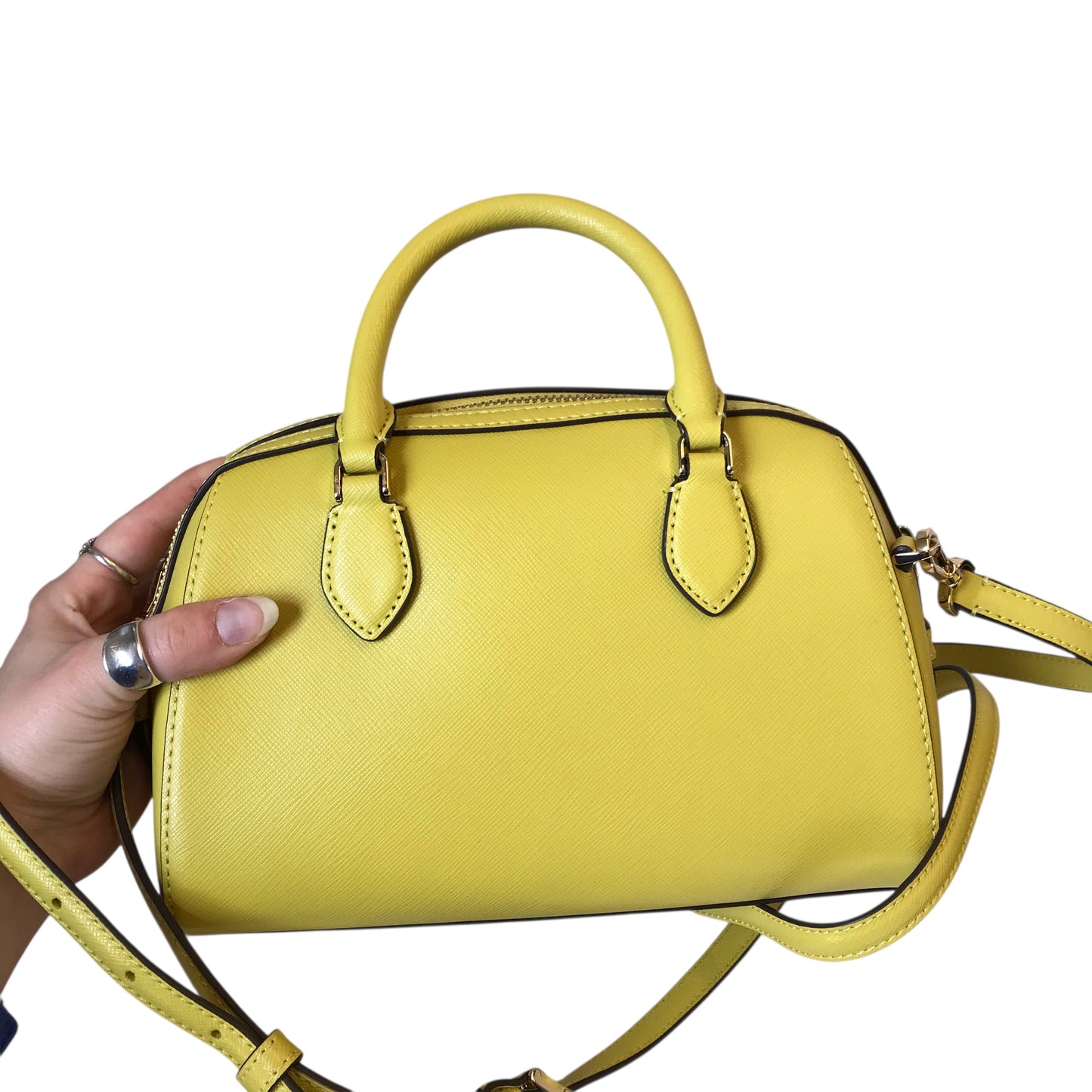 Crossbody Designer By Kate Spade In Yellow, Size:Small