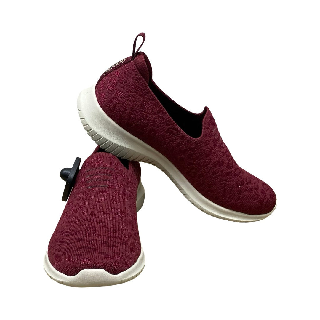 Shoes Sneakers By Skechers In Maroon, Size:7.5