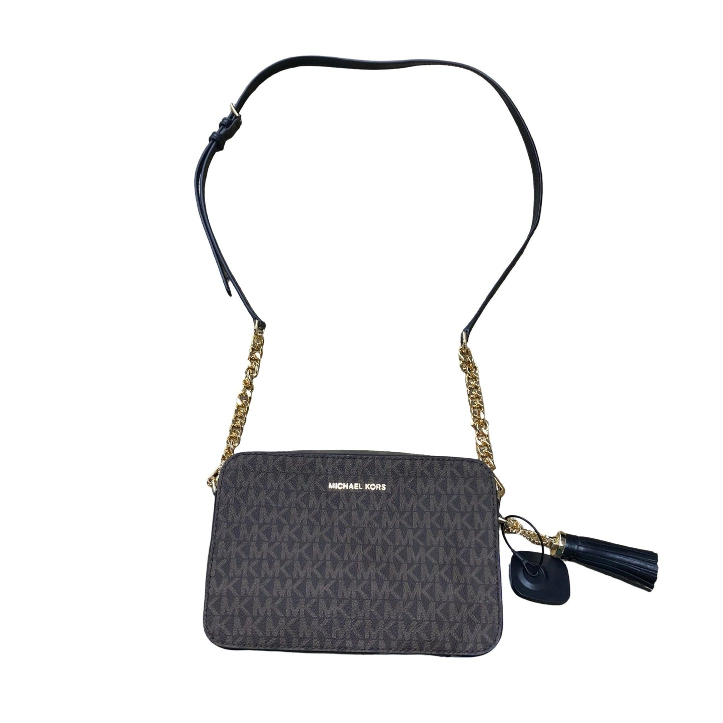 Handbag Designer By Michael Kors In Black & Brown, Size:Medium