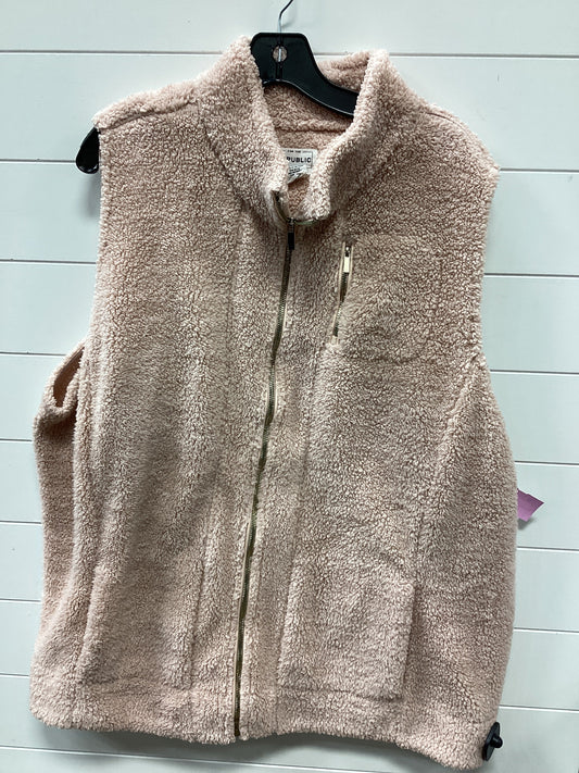 Vest Faux Fur & Sherpa By For The Republic In Pink, Size:3X