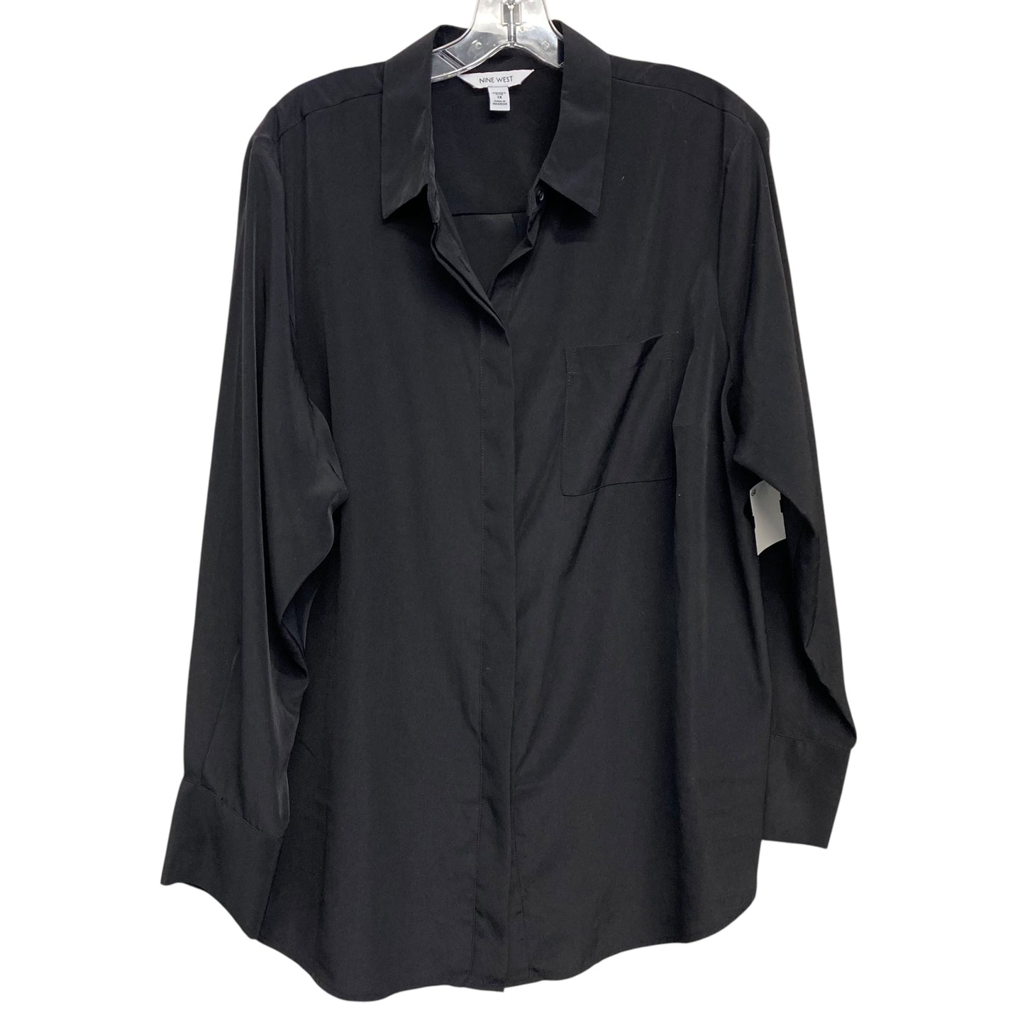 Top Ls By Nine West In Black, Size:1X