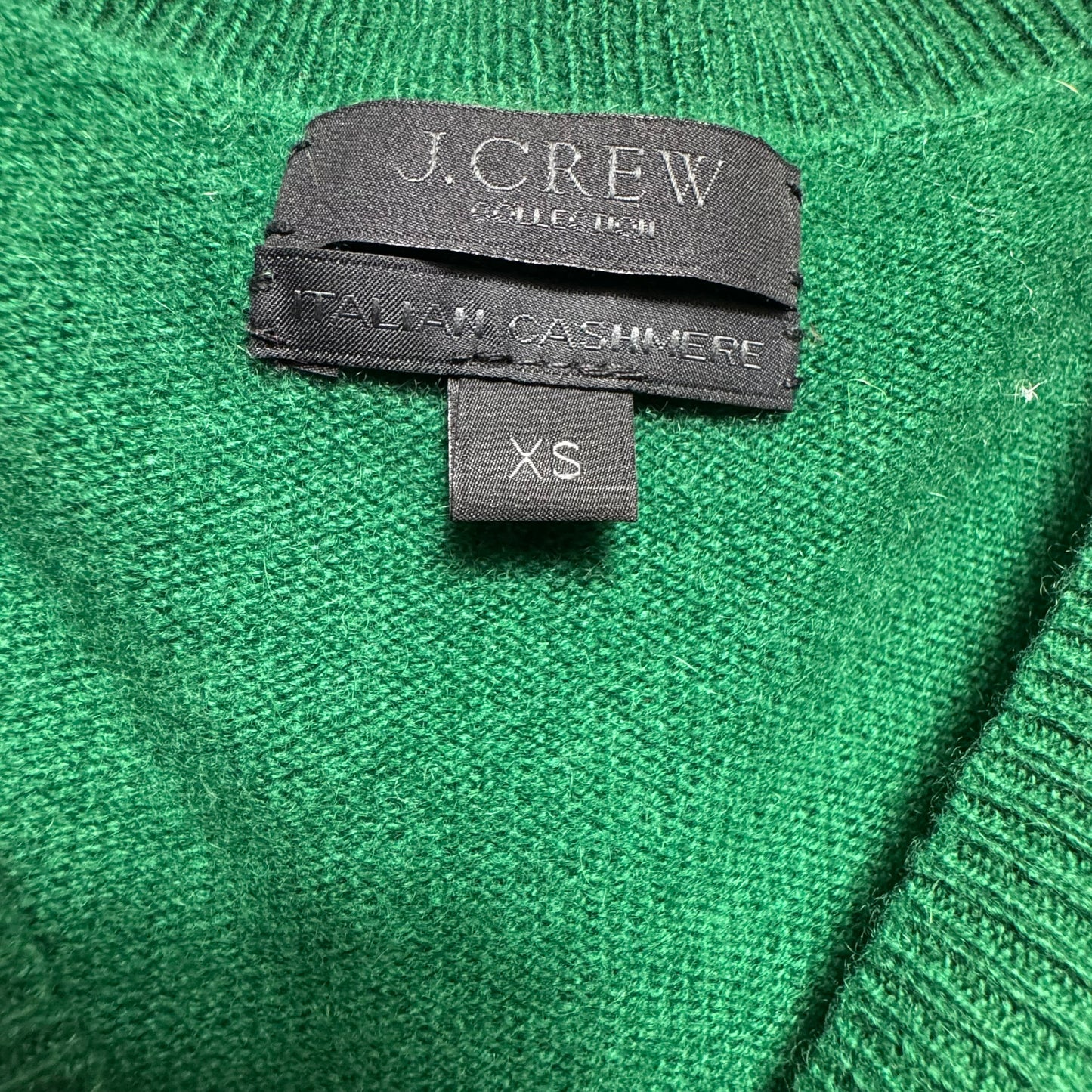 Collection Italian Cashmere Sweater By J. Crew In Green, Size: XS