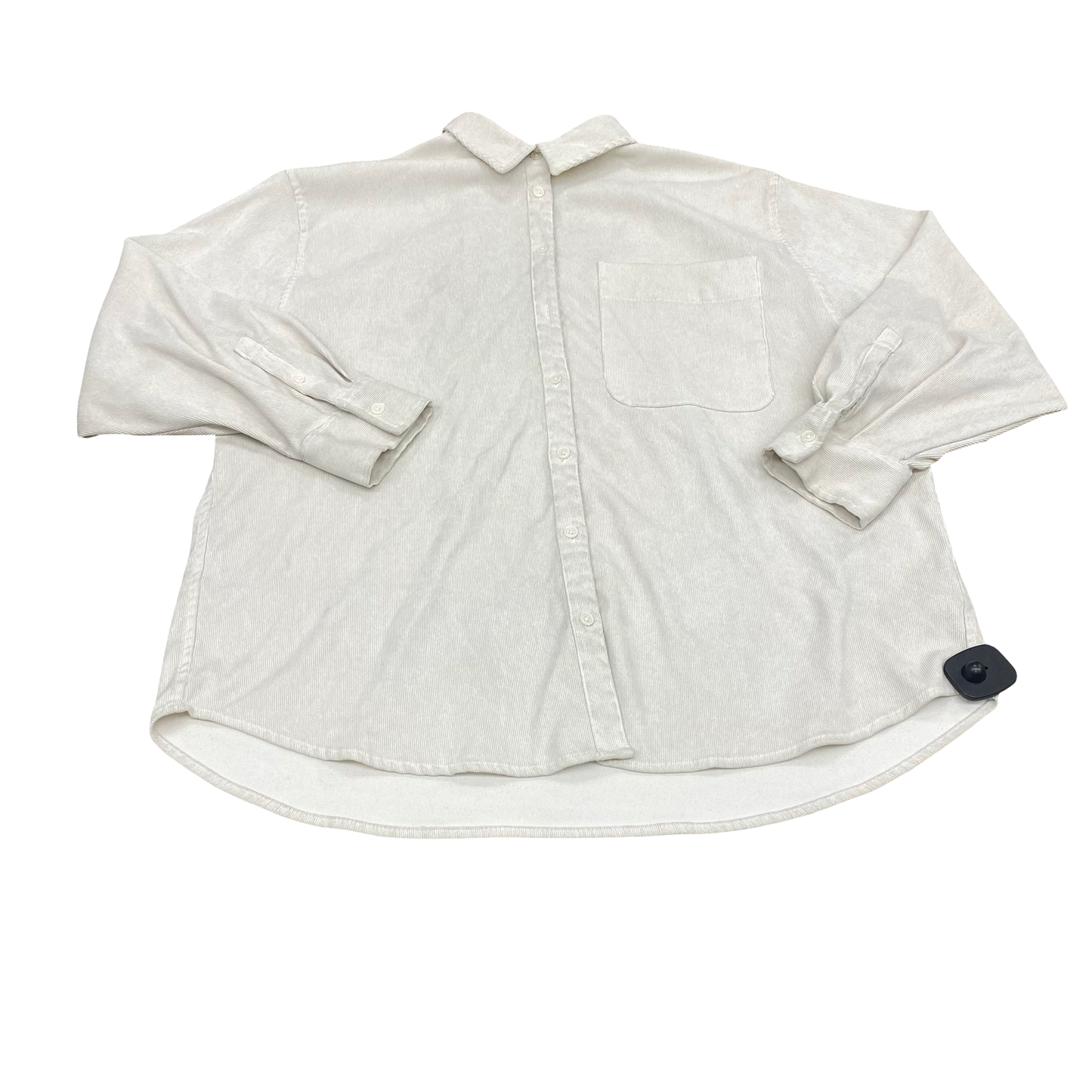 Jacket Shirt By A New Day In Ivory, Size:Xl
