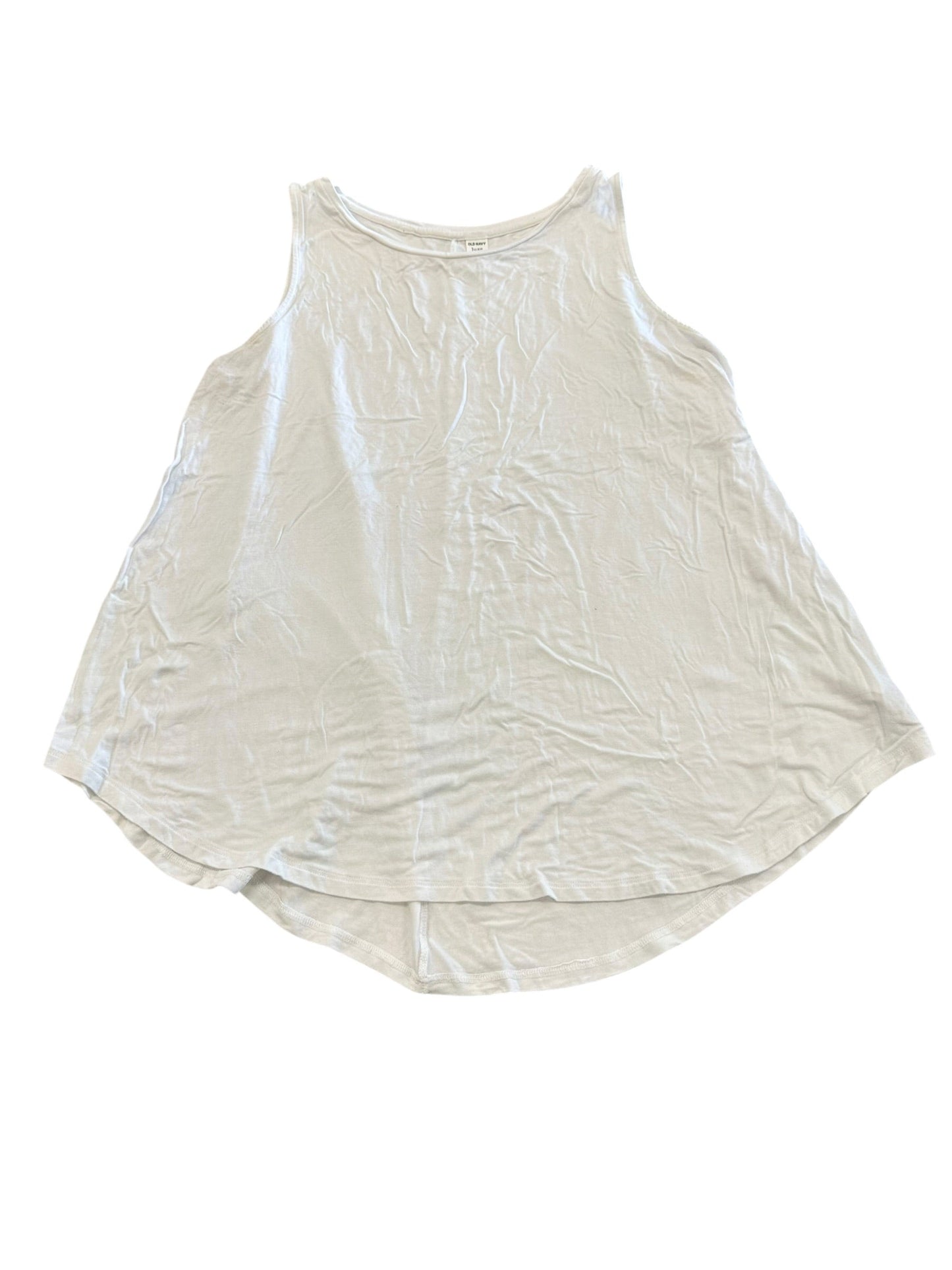 Top Sleeveless Basic By Old Navy In White, Size:L