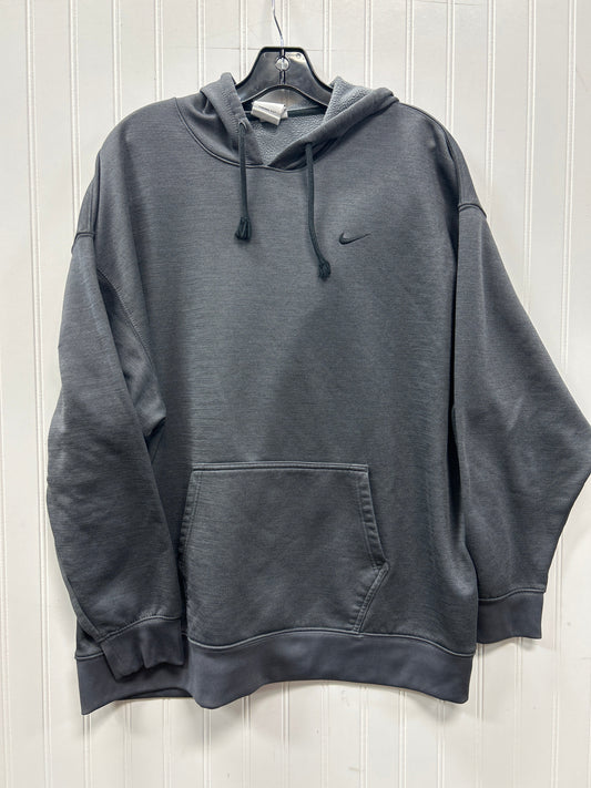 Athletic Sweatshirt Hoodie By Nike Apparel In Grey, Size:Xl