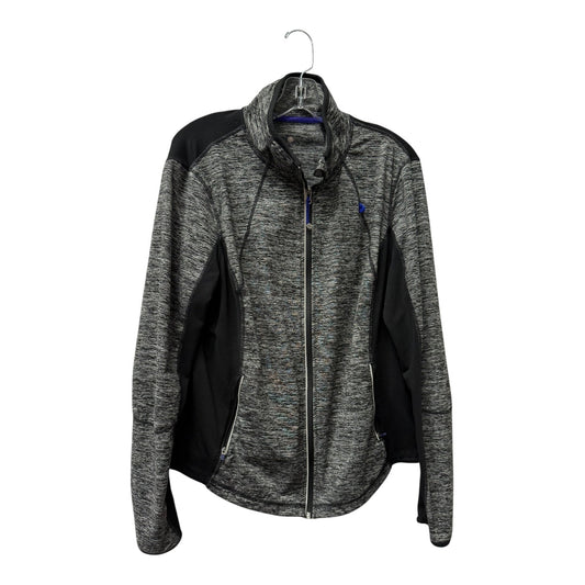 Athletic Jacket By Tangerine In Black, Size:1X