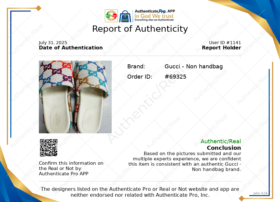 Sandals Luxury Designer By Gucci In Multi, Size:8.5