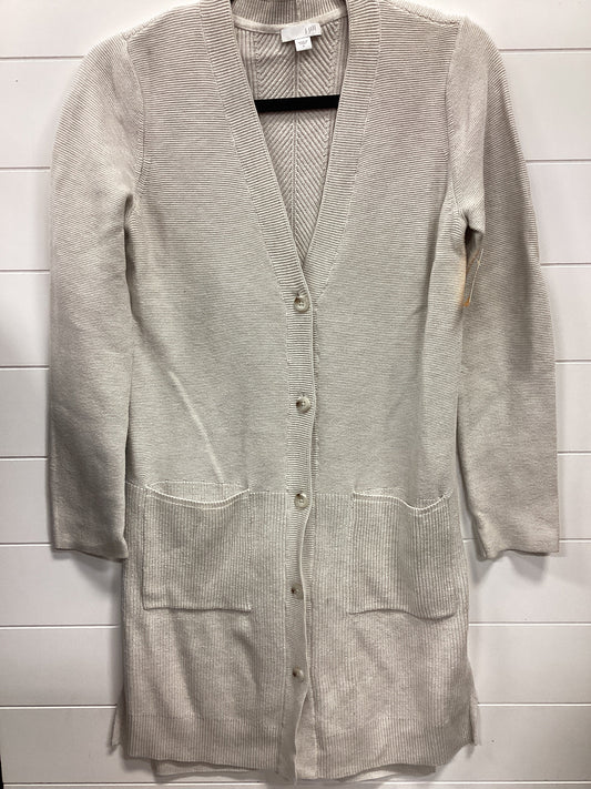 Sweater Cardigan By J. Jill In Cream, Size:S
