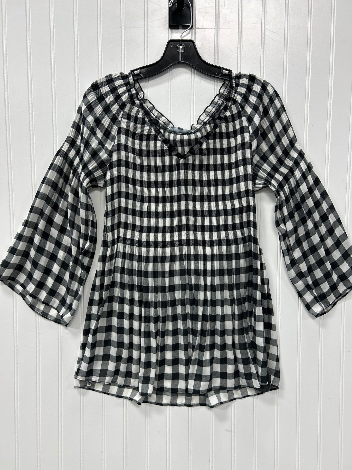 Tunic Ls By Cmc In Black & Cream, Size:M