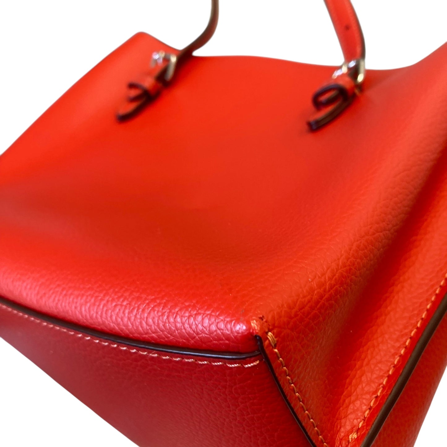 Handbag Designer By Coach In Orange, Size:Small