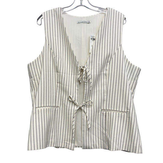 Vest Other By Abercrombie And Fitch In Striped Pattern, Size:Xl