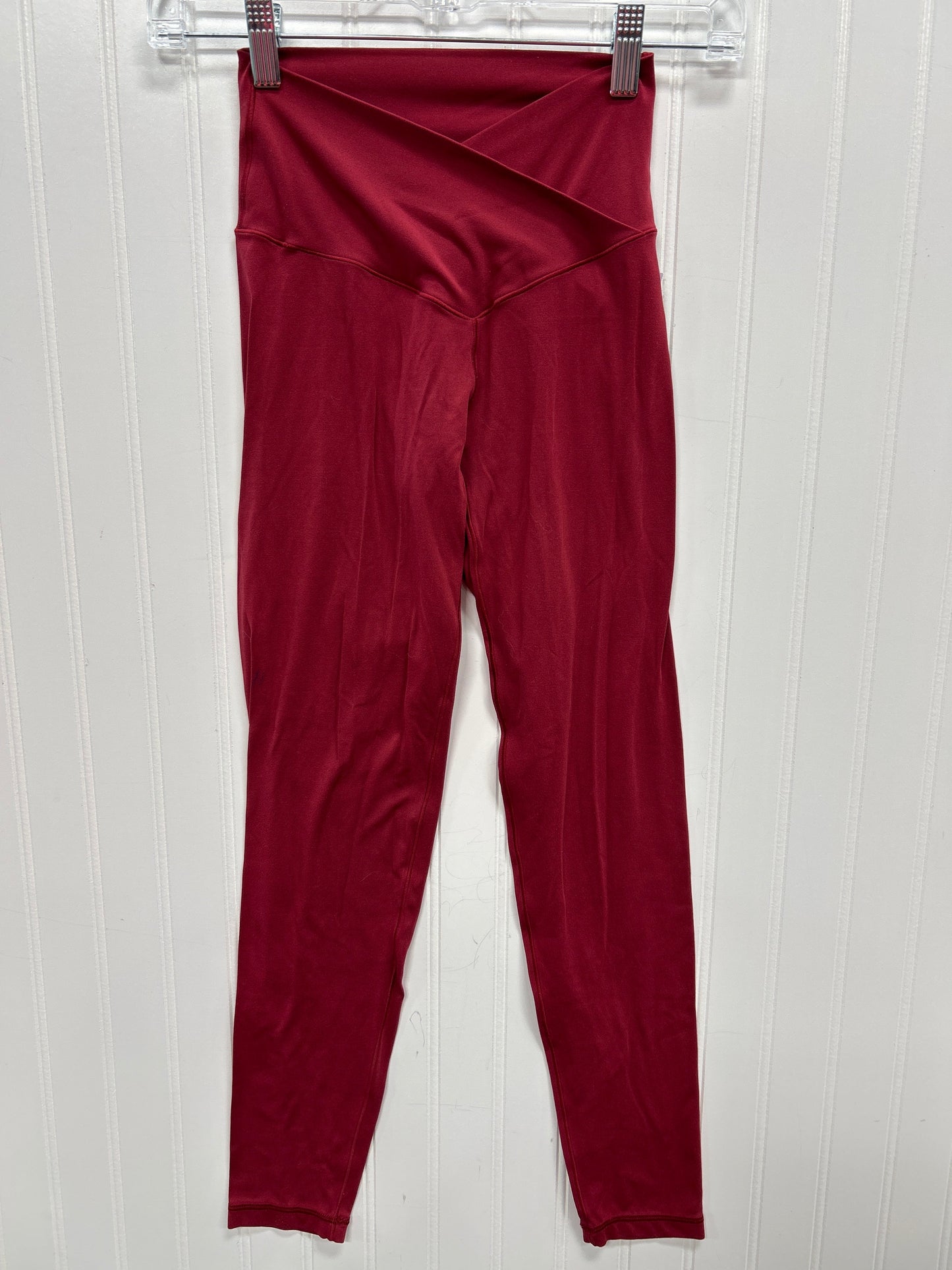 Athletic Leggings By Aerie In Red, Size:S