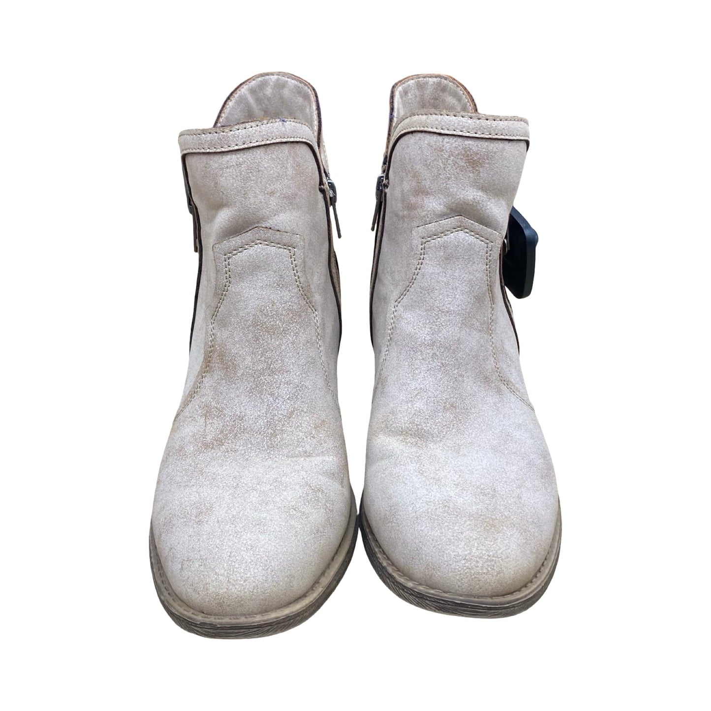 Boots Ankle Heels By Very G In Brown, Size:9