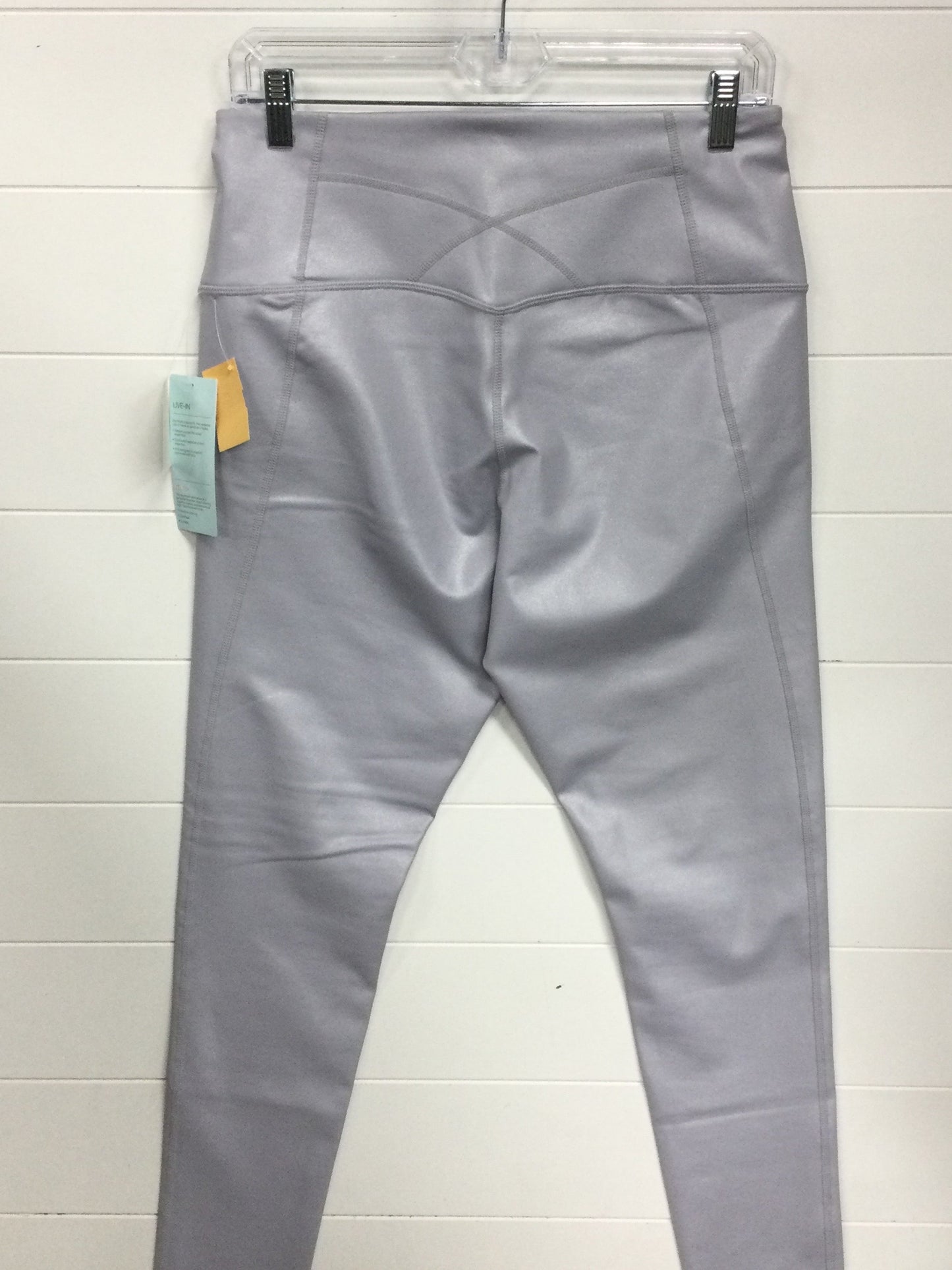 Athletic Leggings By Zella In Grey, Size:L
