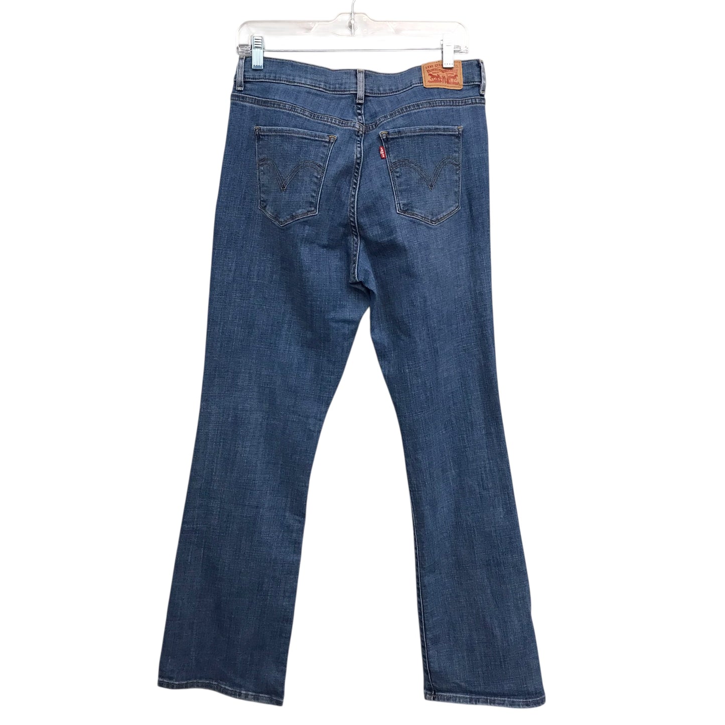 Jeans Boot Cut By Levis In Blue Denim, Size:10