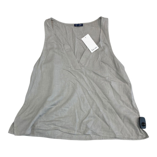 Top Sleeveless By Splendid In Tan, Size:S