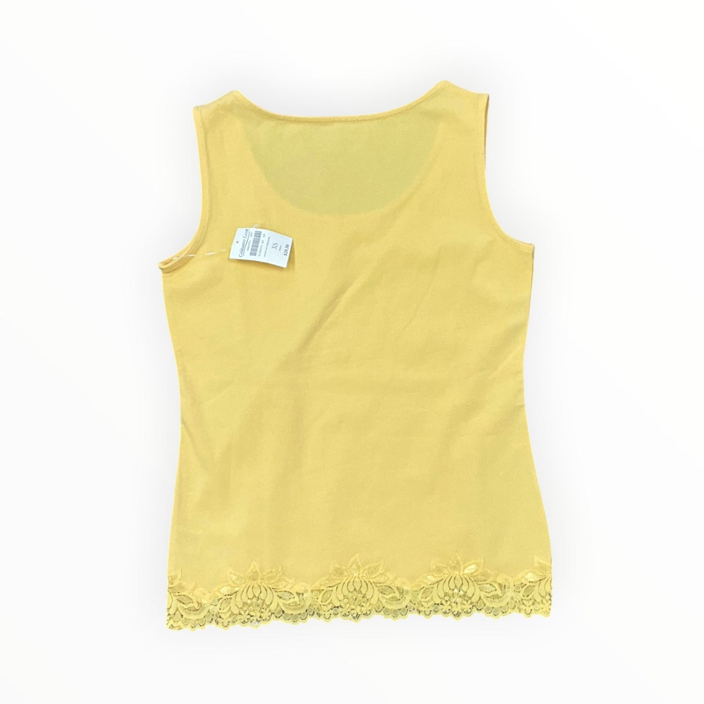 Tank Top By Coldwater Creek In Yellow, Size:Xs