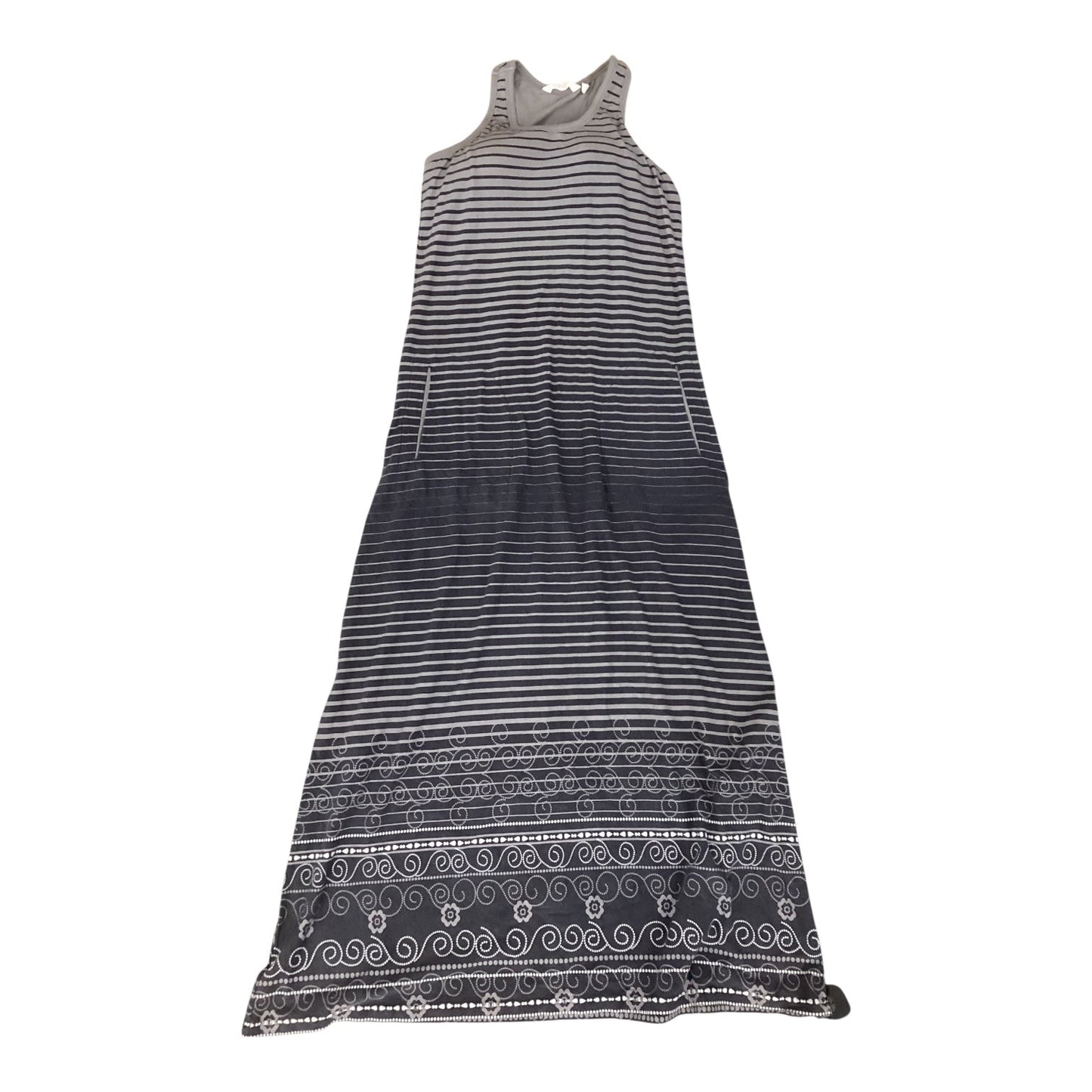 Athletic Dress By Athleta In Grey & White, Size:S