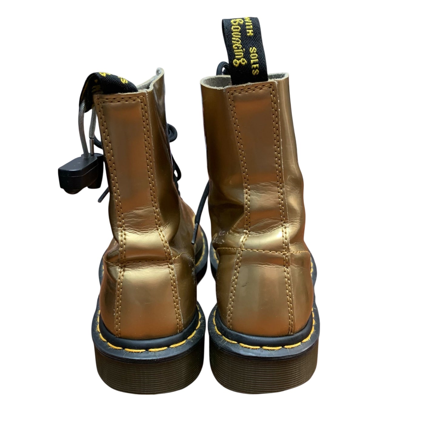 Boots Combat By Dr Martens In Gold, Size: 8