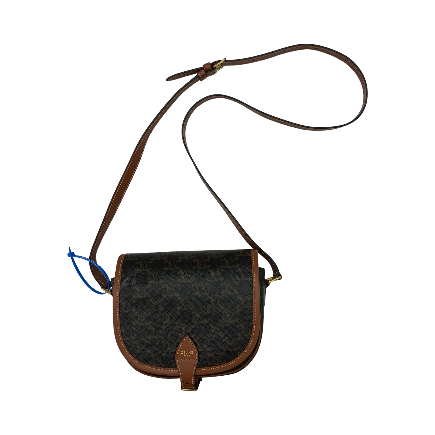 Crossbody Luxury Designer By Celine In Brown, Size:Small