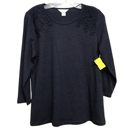 Top Ls Basic By Christopher And Banks In Navy, Size:M