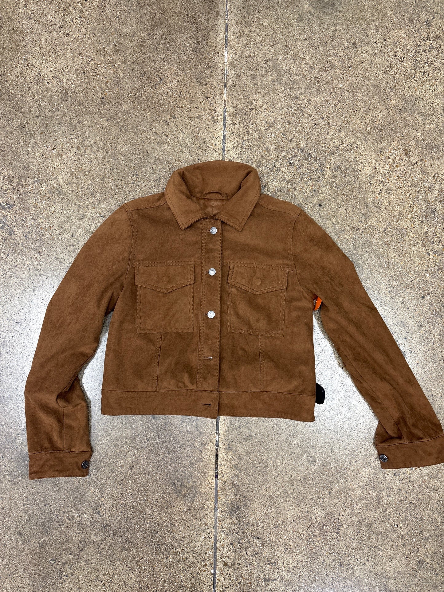 Jacket Shirt By Abercrombie And Fitch In Brown, Size:M