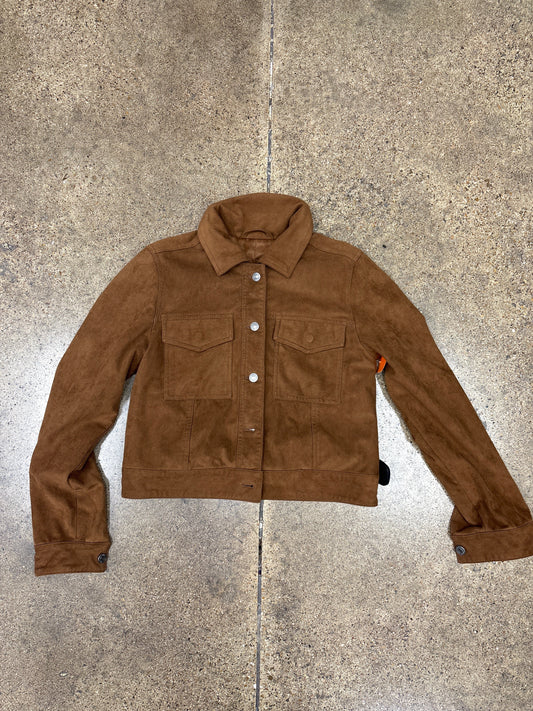 Jacket Shirt By Abercrombie And Fitch In Brown, Size:M