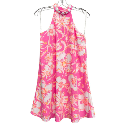 Dress Designer By Lilly Pulitzer In Pink & White, Size:Xs