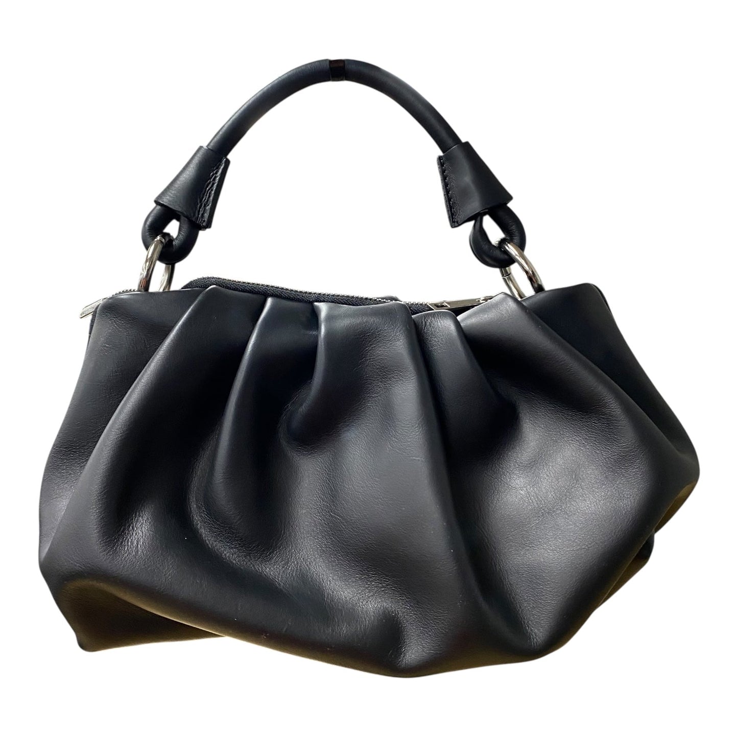 Handbag Leather By Cme In Black, Size:Medium
