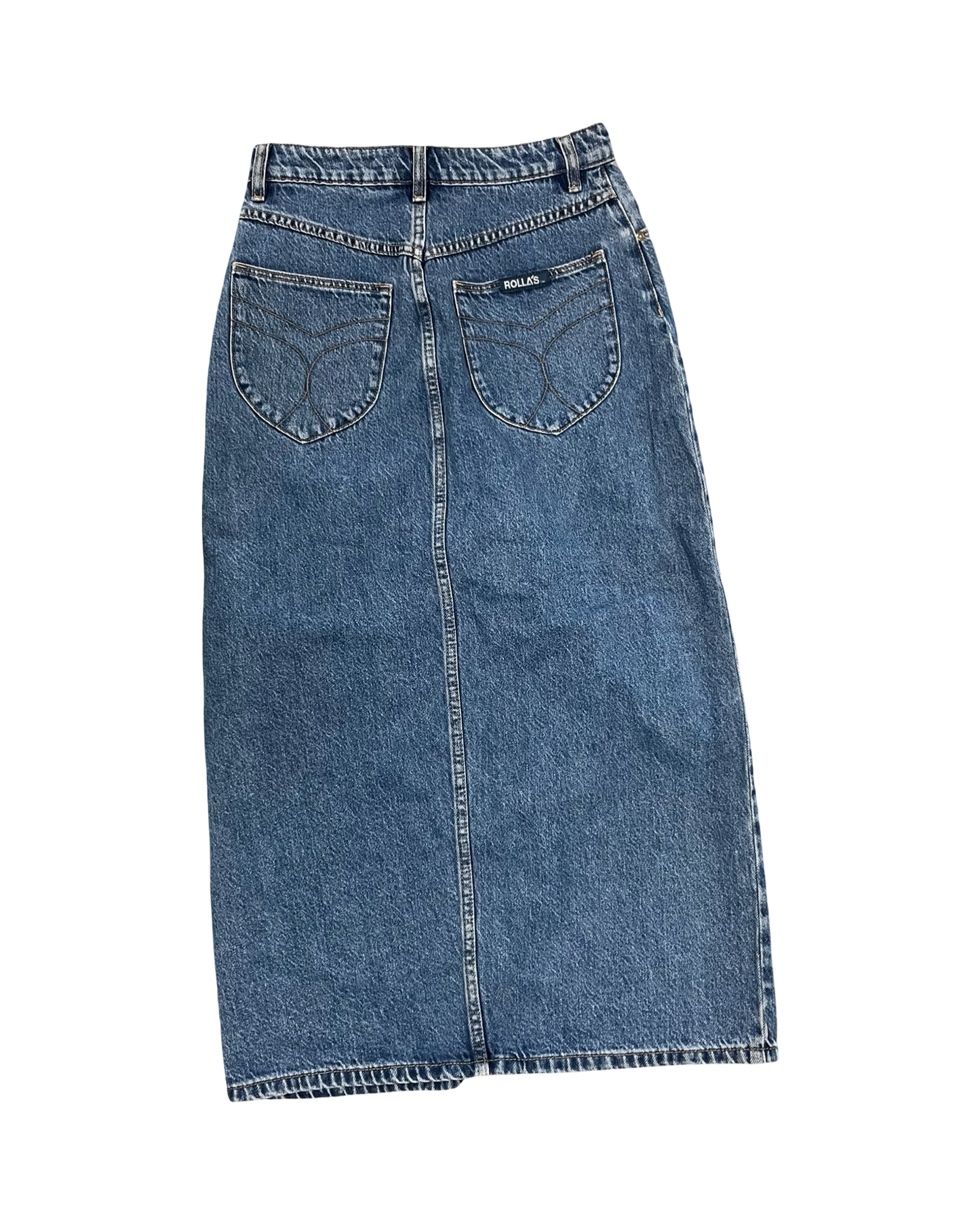 Skirt Maxi By Rollas In Blue Denim, Size:2