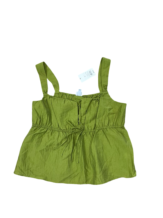 Top Sleeveless By A New Day In Green, Size:Xl
