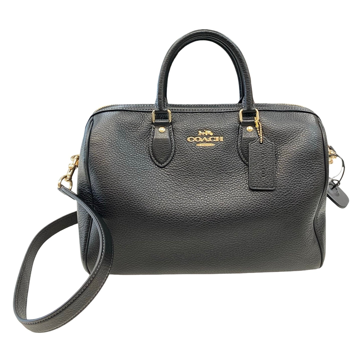 Handbag Designer By Coach In Black, Size:Medium