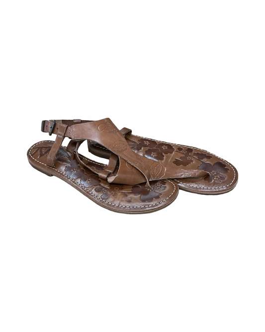 Sandals Flats By Seychelles In Brown, Size:7.5