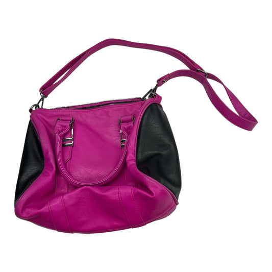 Handbag By Rampage In Black & Pink, Size:Medium