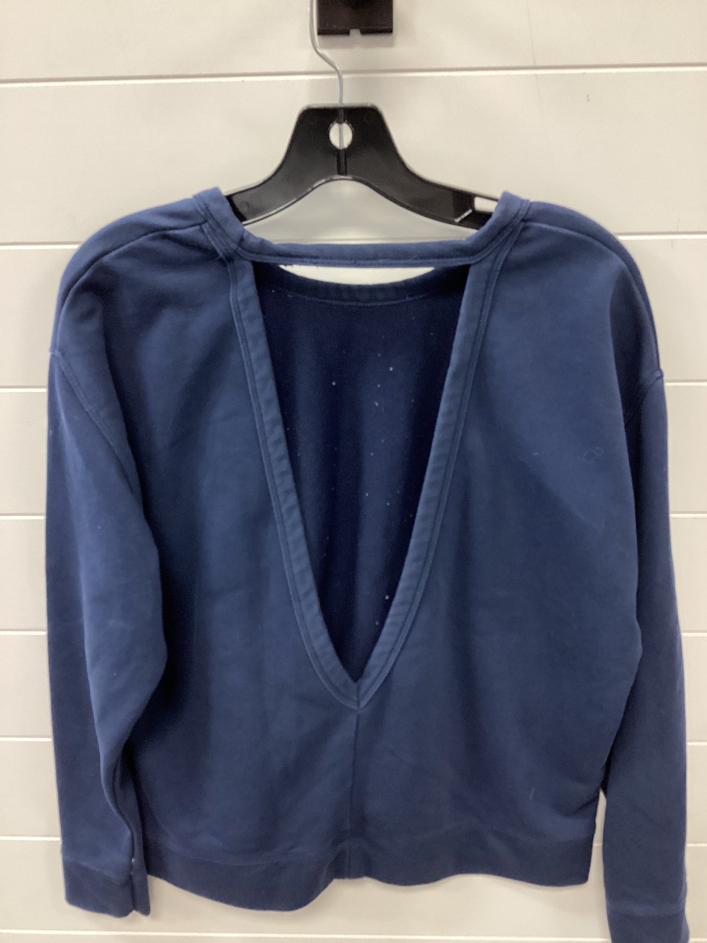 Athletic Top Ls Crewneck By Nike Apparel In Navy, Size:M