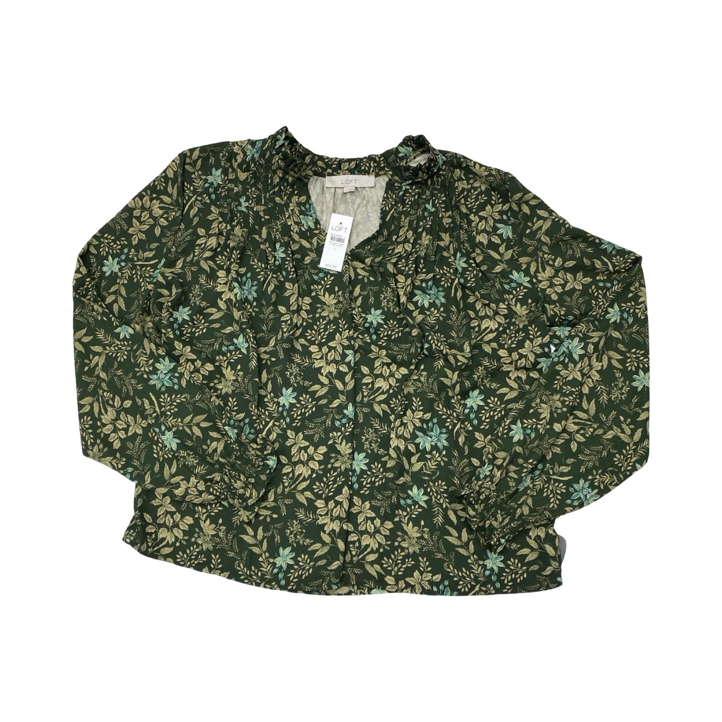 Top Ls By Loft In Green, Size:L