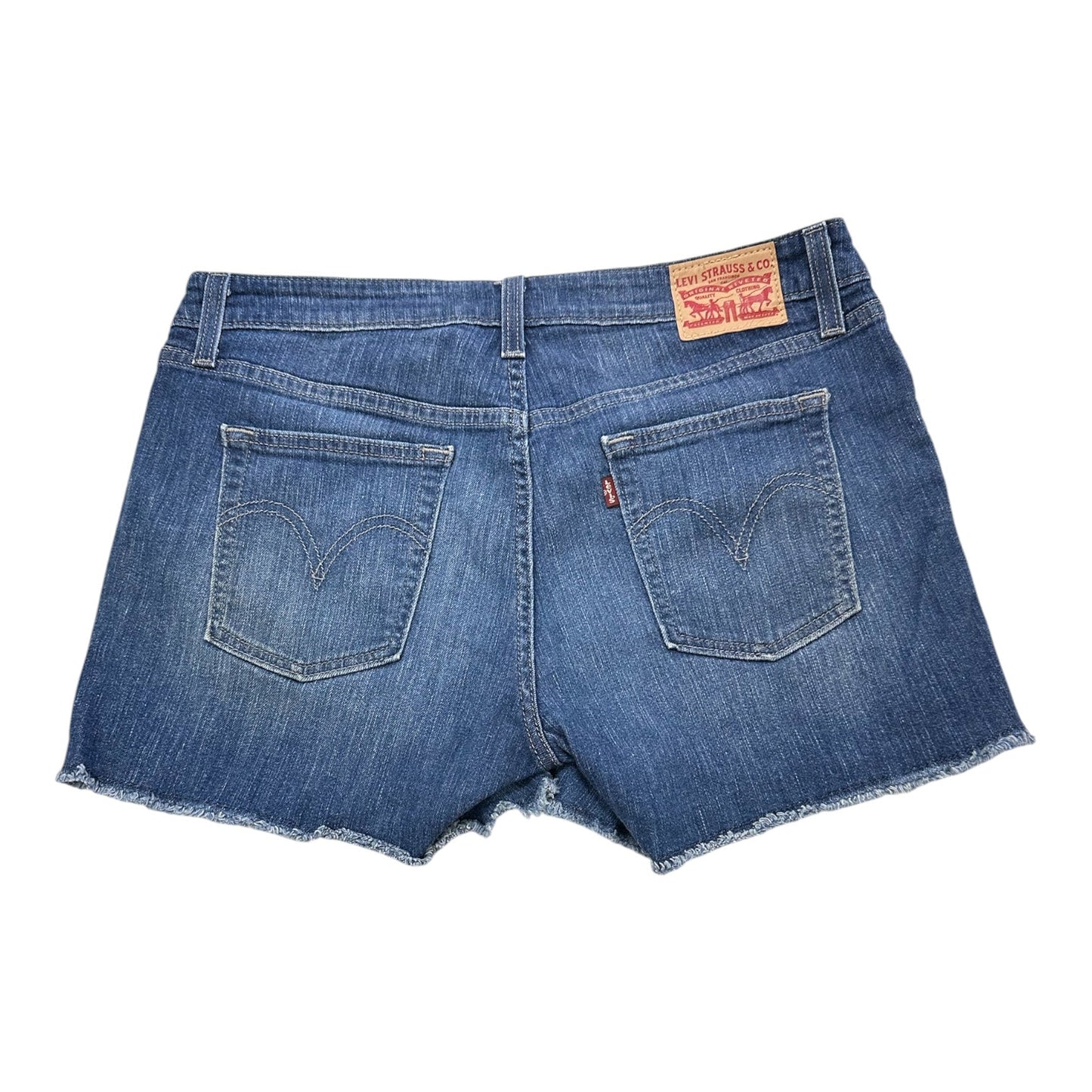 Shorts By Levis In Blue Denim, Size:12