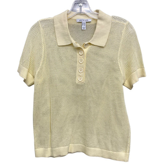 Top Ss Basic By Peace Love World In Yellow, Size:S