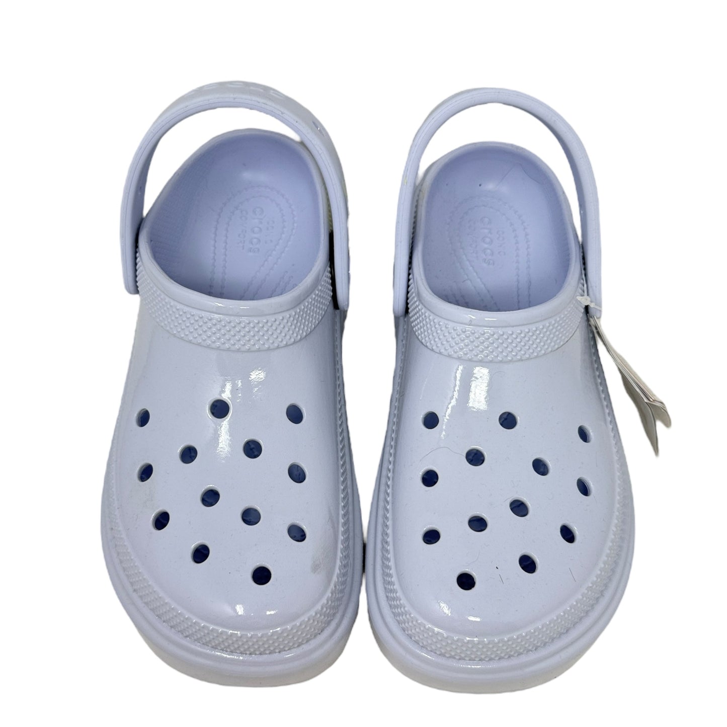 Stomp High Shine Platform Clogs By Crocs In Blue, Size: 9