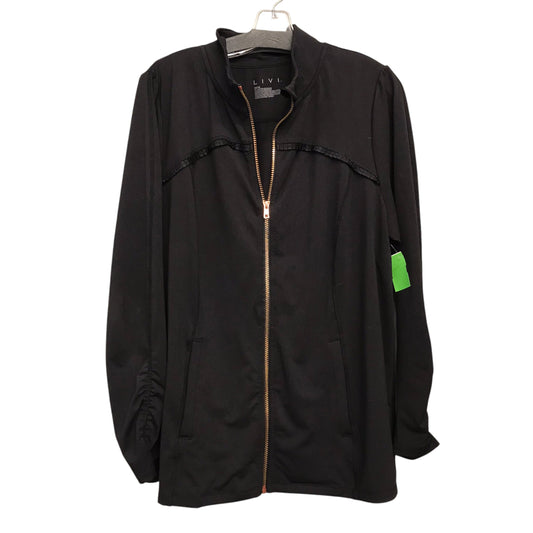 Athletic Jacket By Livi Active In Black, Size:Xl