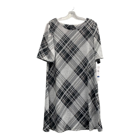 Dress Casual Short By R&K In Black & Grey, Size:Xl