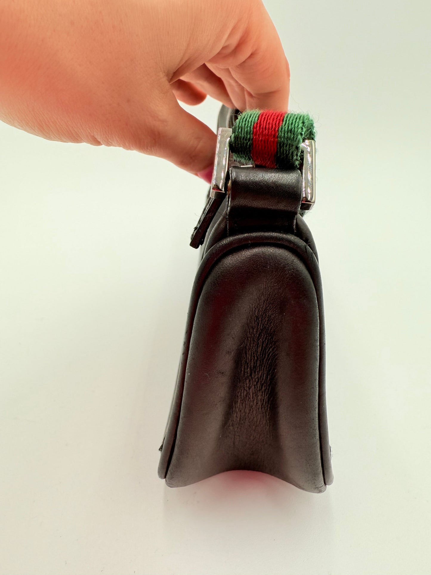 Handbag Luxury Designer By Gucci In Black, Size:Small